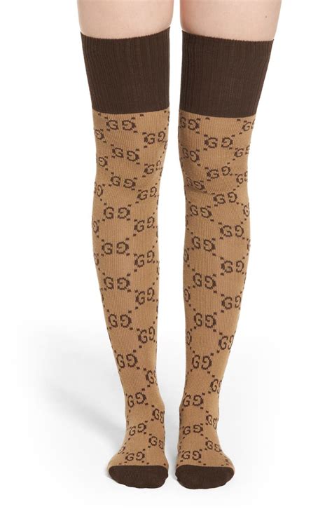 gucci thigh high socks|gucci over knee socks.